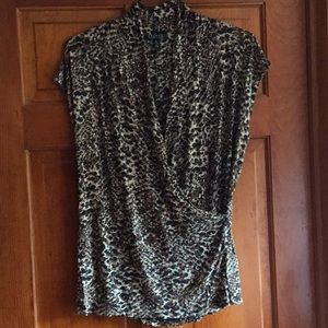 Lauren by Ralph Lauren animal print top